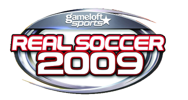 Real Soccer 2009 title screen for Nintendo DS